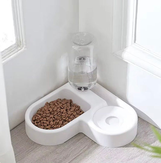 Dog and Cat Food Bowl Set